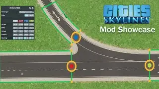 Cities Skylines Mod Showcase - Node Controller  - Improve Intersections, Custom Highway Interchanges