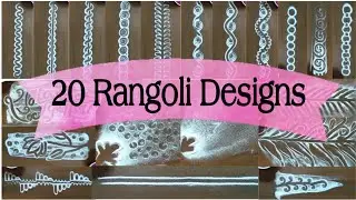 20 RANGOLI DESIGN WITH USING FINGERS/ DIY/ DIWALI SPECIAL/ RANGOLI BORDER MAKING IDEAS IN 2023.