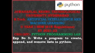 PYTHON PROGRAMMING LAB Exp 5
