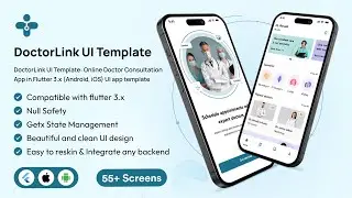 How to launch DoctorLink UI app template in flutter