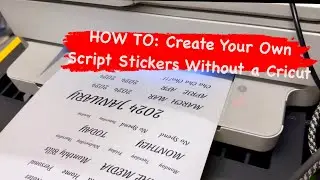 How To: Create Your Own Holographic Script Stickers Without A Cricut or A Silhouette