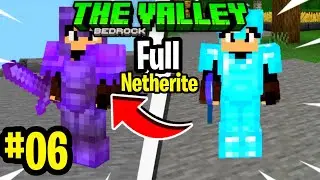 🔥 ULTRA MINERAÇÃO DE NETHERITE( Virei o mais forte do serve)-The Bedrock Valley EP #06
