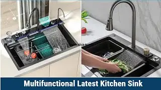 2023 Smart kitchen sink ss 304 Faucet Kitchen Sink | Kitchen Vegetable Washing Rain Waterfall sink