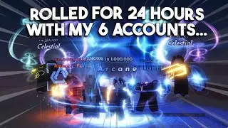 I Rolled For 24 HOURS With My 6 Accounts In SOL'S RNG