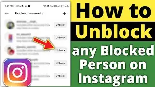 How to Unblock People on Instagram 2023 🔥 Instagram me unblock kaise kare 🔥