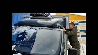 Установка спойлера на Газель Некст с холодильником