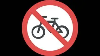 Traffic Sign #10 - Cycles Prohibited. RTO Exam - Driving License Test