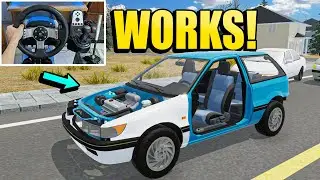 Driving NEW Car in Mon Bazou With Steering Wheel!