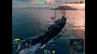 World of Warships.тест.Французского крейсера Jurien de la Gravière