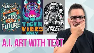 GOODBYE Midjourney, Hello Ideogram! AI T-Shirt Designs WITH TEXT