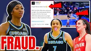 Angel Reese is a FRAUD! Sky get CRUSHED as WNBA GASLIGHTS Fans over BOGUS DOUBLE DOUBLE Game!