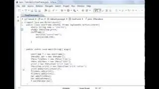 Java programming Lesson 65 GUI : Adding Menu bars, menus and menu items Part 2
