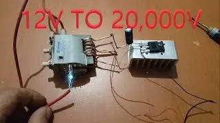 Yüksek Voltaj devresi nasıl yapılır - EHT TRAFOSU - 20,000V - How to make a High Voltage circuit