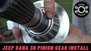 Jeep Dana 30 Pinion install getting ready for the ring gear. 