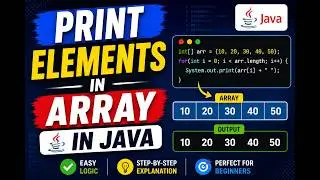 Print Array Elements in Java | Easy Logic for Beginners