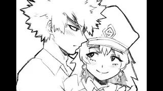 Boku No Hero Academia My Hero Academia Bakugo OC Couple Fan Art Sketch by Mzzazn