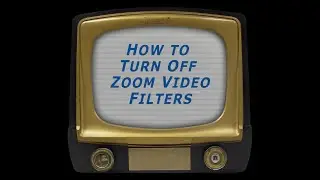 How to Turn Off Zoom Filters