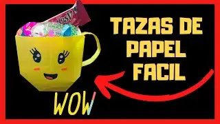 ☕😱CÓMO HACER UNA TAZA DE PAPEL ✅| ORIGAMI PASO A PASO 😉