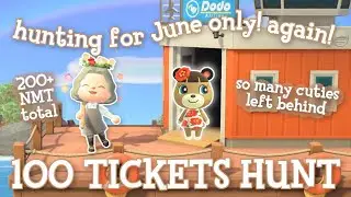 100 NMT VILLAGER HUNT FOR JUNE ONLY | So many dreamies left behind.. | Animal Crossing: New Horizons