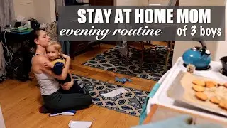 MOM OF 3 BOYS NIGHT TIME ROUTINE | SAHM OF 3 KIDS BEDTIME ROUTINE
