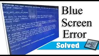 Blue screen issue (A problem has been detected and windows has been shut down) Solved Urdu + English