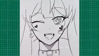 Anime Drawing Girl Cute Easy face | How to Draw Cute Anime Girl for Beginners