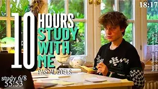 LIVE | 10-HOUR study with me 📚🌧 rain sounds & pomodoro timer 60 & 10
