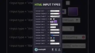 HTML input types 