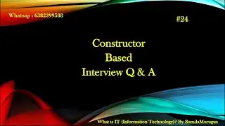 What is Constructor ?Default & Parameterized Constructor | Static Constructor | Private Constructor