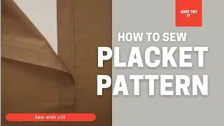 placket pattern _ how to sew placket pattern for t_shirt