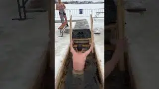 КРЕЩЕНИЕ ГОСПОДНЕ!!!Купание в проруби в городе Рыбинск