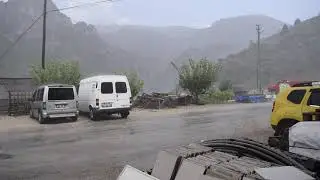 Erzincan/Kemaliye'de Dolu Yağışı (09.07.2024)