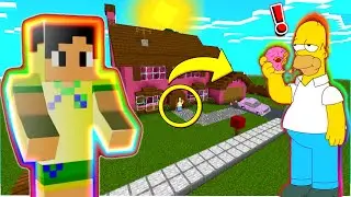 CASA DOS SIMPISONS NO MINECRAFT  vídeo zueira @jazzghost