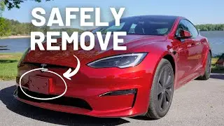 Model S Front License Plate DIY Removal