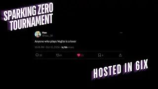 THE FIRST 6IX SPARKING ZERO TOURNAMENT