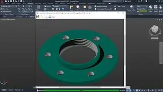 How to design a flange on AutoCAD | How to make flange on AutoCAD