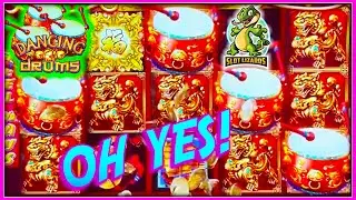 OH YES!!! 5 DRUM MEGA COMEBACK BETTER THAN JACKPOT! Dancing Drums Slot EPIC MYSTERY UPGRADE!