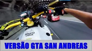 DERRUBANDO O TÚNEL NO GRAU DE XJ6  😜 ( VERSÃO GTA SAN ANDREAS )