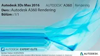 Autodesk 3Ds Max 2016 A360 Cloud Render Kullanımı