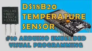 FLProg10: DS18B20 Temperature Sensor | ESP32 NodeMCU | Arduino Visual Embedded Programming