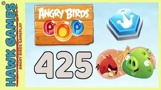 Angry Birds Stella POP Bubble Shooter Level 425 - Walkthrough, No Boosters