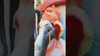 Ganesh ji ka akhi fitha o ge kese #trending #baulidolworkshop