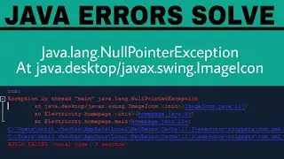 Exception in thread 
