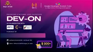 Dev-ON - a national Level Hackathon by @gdscglbitm  | 18th December, 2023 | GDSC (2023-24)