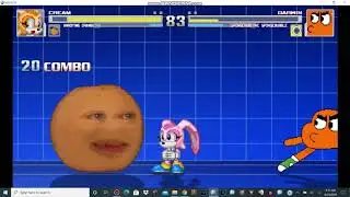 Mugen Battle #38 Cream & Annoying Orange VS Darwin & Spongebob The Spongebubble