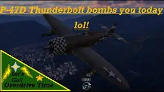 🤪P-47 Thunderbolt Hard mode 😫Lets go🫠 My Suffering In Plane's⚡(War Thunder Air RB 3.7)