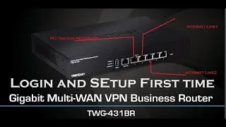 TRENDNET TWG 431BR Multi WAN Load Balancer Router login and Setup | Failover | Load Balancer|