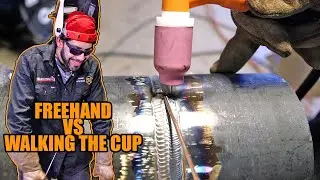 Walking the Cup VS Freehand | TIG Welding