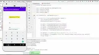 Operation With Two Numbers using Spinner