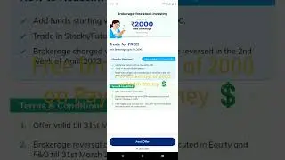 brokerage free of 2000 rupees on Paytm money app...link in discription